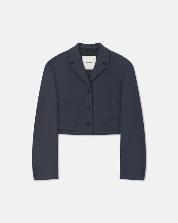 Nanushka Jackets & Blazers - Nanushka Sinead Cropped Jersey Blazer L